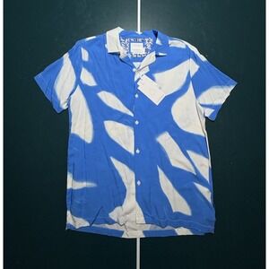 Cactus Man Ricky Singh Button Up Shirt Men's Medium Abstract Short Sleeve New